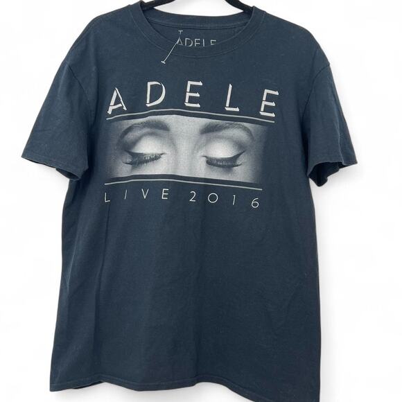 ADELE 2016 Concert Tee T Shirt | L | Crew Neck Short Sleeve Black Unisex - Picture 1 of 5